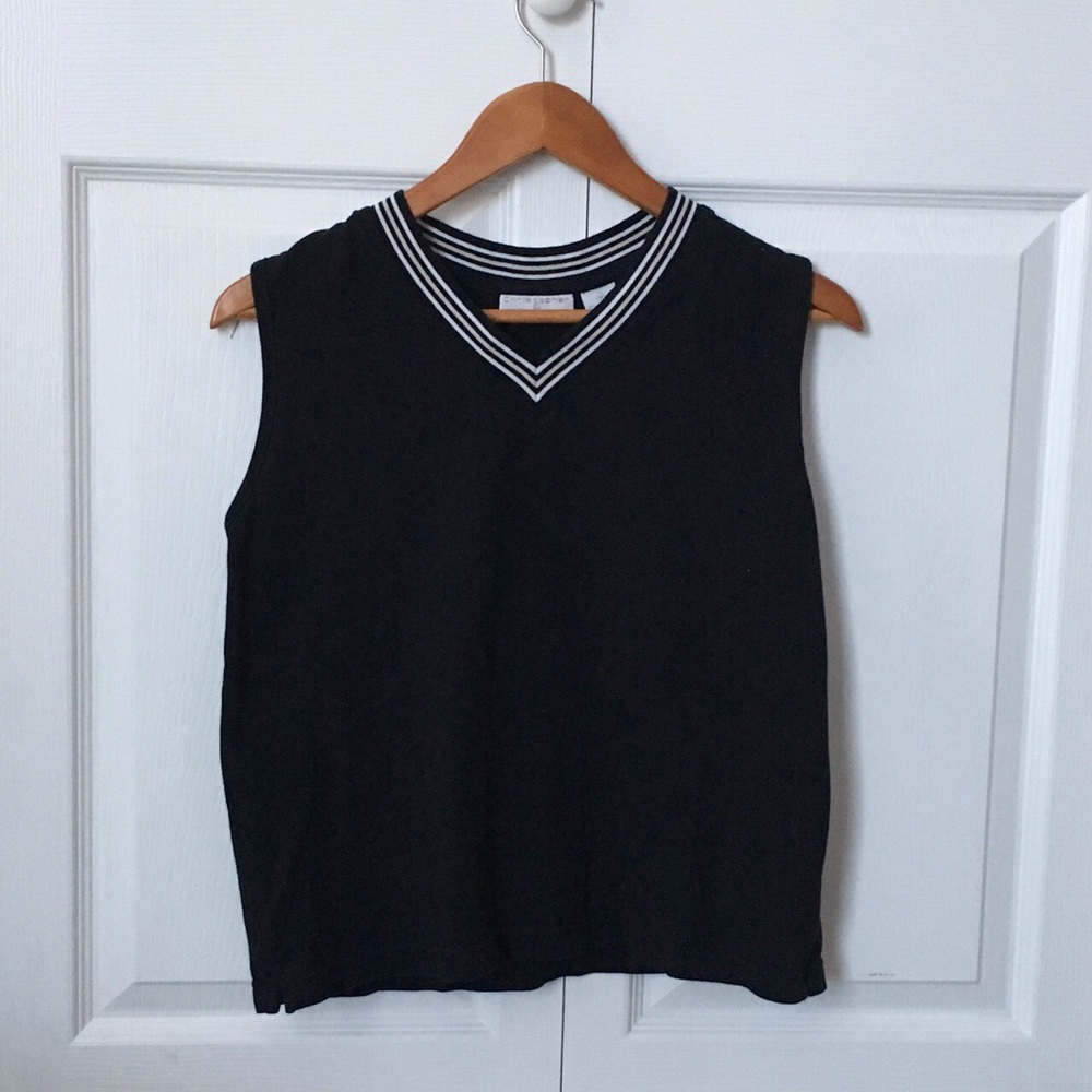 Back White and Cream Vest